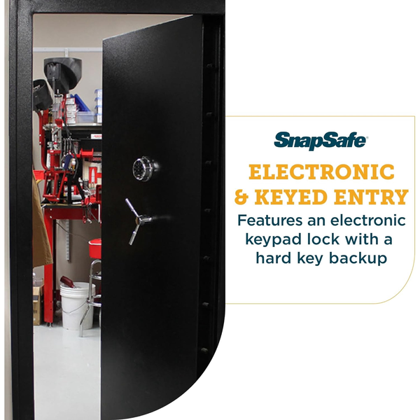 SnapSafe® 75415 36-Inch In-Swing Vault Door – Black