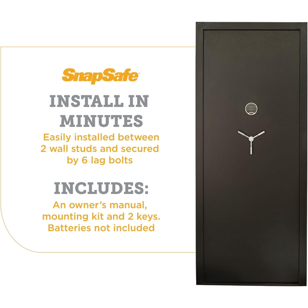 SnapSafe® 75415 36-Inch In-Swing Vault Door – Black