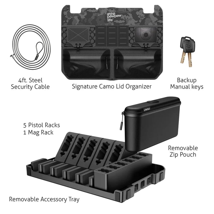 Vaultek® LifePod XT Range Edition Biometric Portable Safe